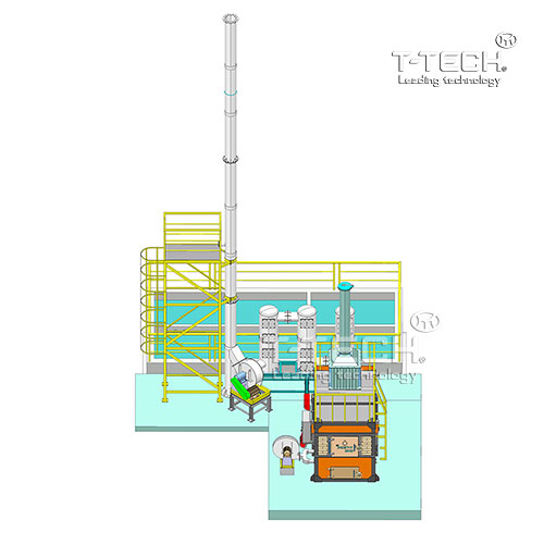 Lò đốt rác thải y tế CNC-YT100 (công suất 100 kg/h)