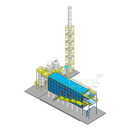Lò đốt rác thải công nghiệp CNC-CN1500 (công suất 1500 kg/h)