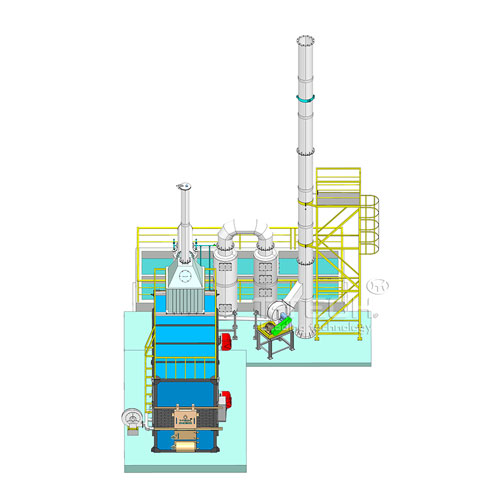 Lò đốt rác thải công nghiệp CNC-CN400 (công suất 400 kg/h)
