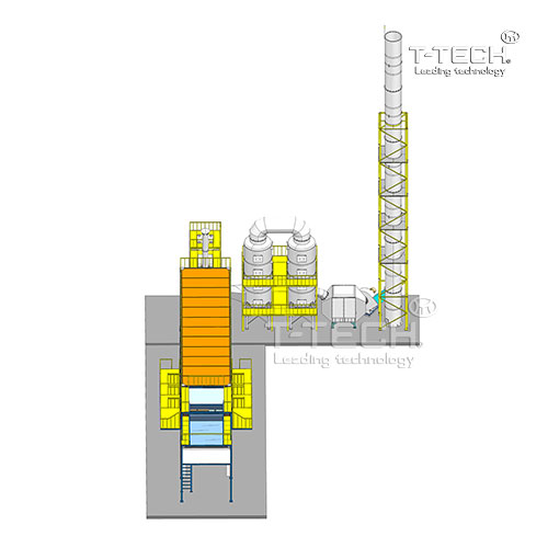 Lò đốt rác thải sinh hoạt CNC-6000A (công suất 6000 kg/h)
