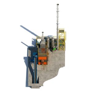 Lò đốt rác thải sinh hoạt CNC-800A (công suất 800 kg/h)