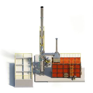 Lò đốt rác thải công nghiệp CNC-CN200 (công suất 200 kg/giờ)