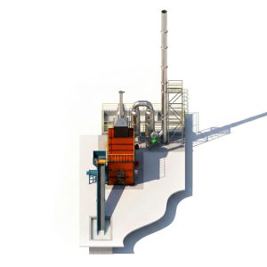 Lò đốt rác thải công nghiệp CNC-CN700 (công suất 700 kg/giờ)