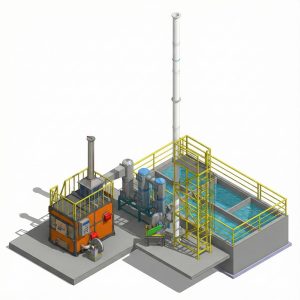 Lò đốt rác thải y tế CNC-YT10 (công suất 10 kg/h)