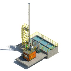 Lò đốt rác thải y tế CNC-YT70 (công suất 70 kg/h)